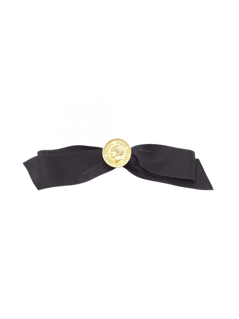 Chanel Ribbon Medallion Brooch Metal #327459C83B